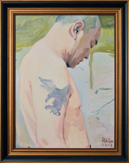 《李强肖像》80×60cm 布面油彩 2016
《李强肖像》80×60cm 布面油彩 2016