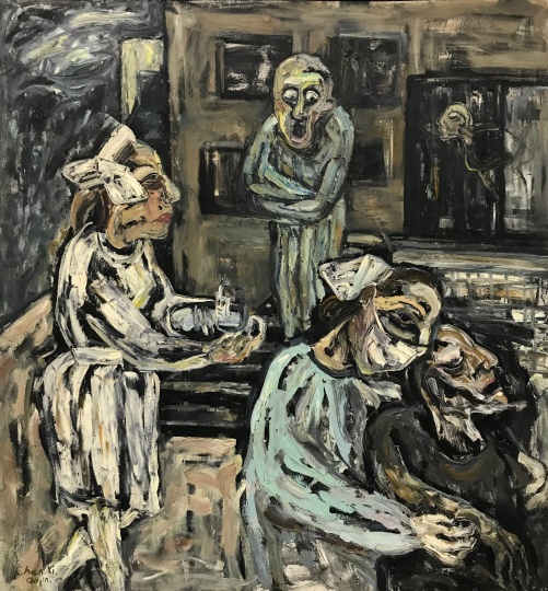 《医院》 180×160cm 布面油画 1990
