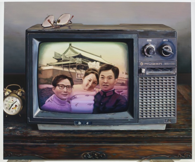 《中国记忆-只生一个好》 150×180cm 布面油画  2010

