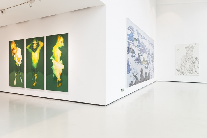四川美术学院美术馆新展“川美：‘新绘画’的一代”现场  摄影：董林

