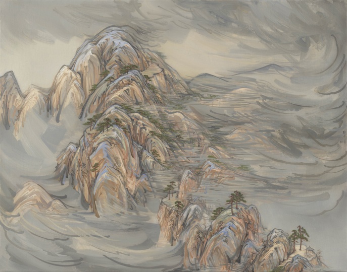 曹敬平 《临水之五》 140×110cm 布面油画 2008
