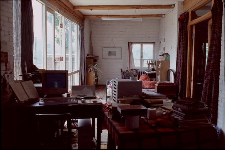杨茂源昌平泰陵工作室1997年，胡敏摄影
