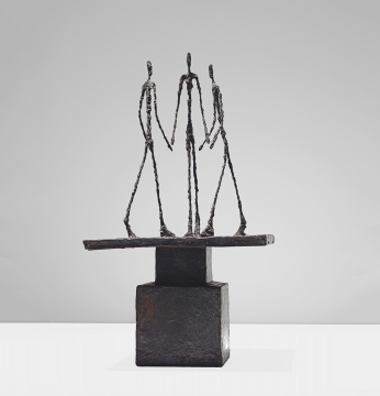 阿尔贝托·贾科梅蒂 《三个行走的男人》 171.1×40.1×4.5cm 铜、铜锈 1948
鸣谢路易威登基金会
阿尔贝托·贾科梅蒂 《三个行走的男人》 171.1×40.1×4.5cm 铜、铜锈 1948
鸣谢路易威登基金会