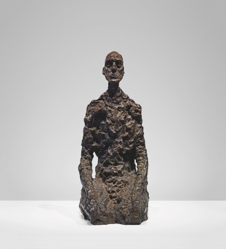 阿尔贝托·贾科梅蒂 《男人头像（劳达尔III）》65.5×28.2×35.3cm  铜 1964-1965
鸣谢路易威登基金会
