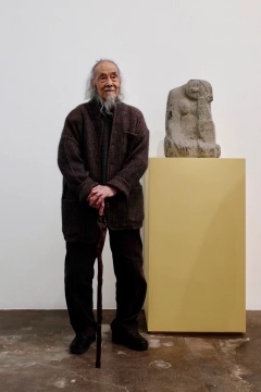 刘焕章在个展“人间”开幕式现场,星空间 刘焕章在个展“人间”开幕式现场,星空间