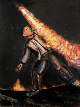 《玩火少年》 布面油画 160×120cm 2001