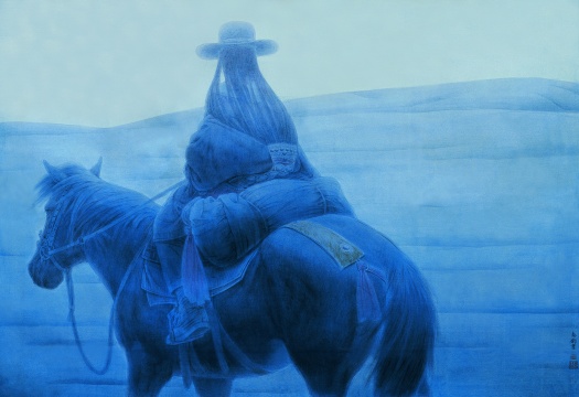 孙志钧《晨》100cm×145cm 纸本设色 1996 年
孙志钧《晨》100cm×145cm 纸本设色 1996 年