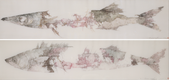 郝孝飞 《年年有余》 80×160cm 绢本设色
郝孝飞 《年年有余》 80×160cm 绢本设色