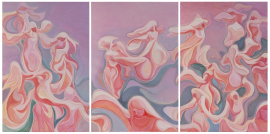 郭鸿蔚 《舞 No.1》三幅 : 300×600cm 单幅 : 300×200cm 布面油画 2020
郭鸿蔚 《舞 No.1》三幅 : 300×600cm 单幅 : 300×200cm 布面油画 2020