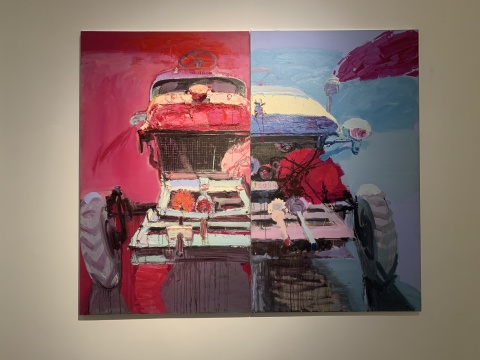 张姗姗 《双生》 200×240cm 布面油画 2011
张姗姗 《双生》 200×240cm 布面油画 2011