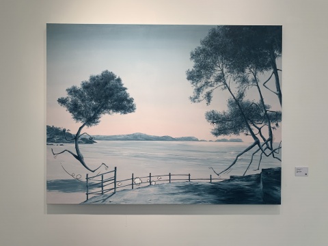 Paco Pomet 《Dissident》 130×170cm 油墨混合布面油画 2021
Paco Pomet 《Dissident》 130×170cm 油墨混合布面油画 2021