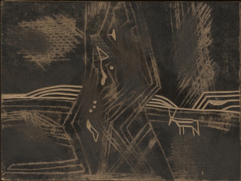 《伊甸之七》 30×40cm 木刻原版1994
《伊甸之七》 30×40cm 木刻原版1994