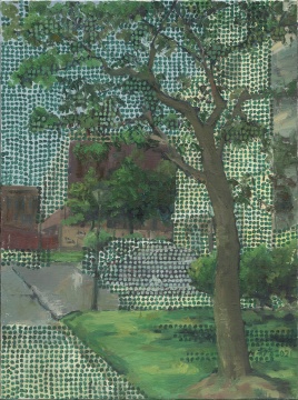 《绿荫之一》 80×60cm 布面油画 2021
《绿荫之一》 80×60cm 布面油画 2021