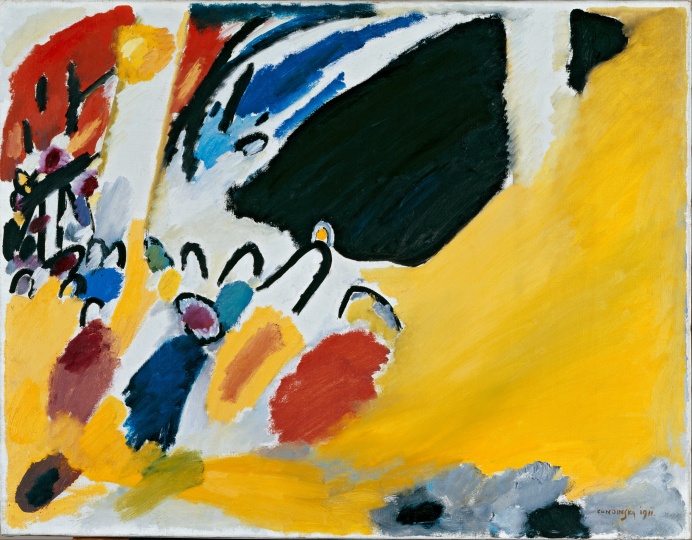 康定斯基《印象Ⅲ（音乐会）》77.5×100cm 布面油画 1911
