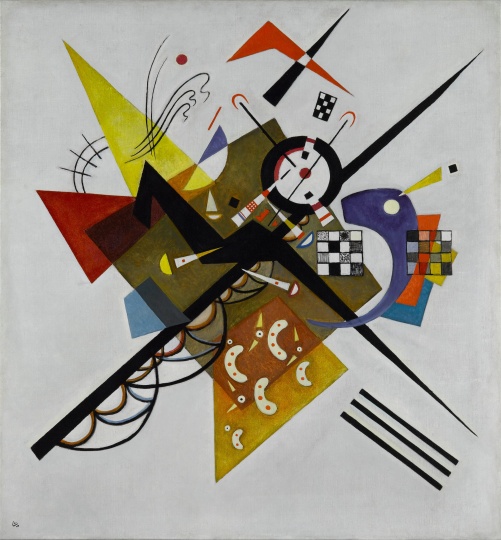康定斯基《白色之上II》105×98cm 布面油画 1923,1976年由尼娜·康定斯基女士捐赠,蓬皮杜中心,巴黎,法国国家现代艺术博物馆-工业设计
康定斯基《白色之上II》105×98cm 布面油画 1923,1976年由尼娜·康定斯基女士捐赠,蓬皮杜中心,巴黎,法国国家现代艺术博物馆-工业设计