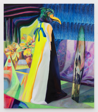 《透景画(1)》 230×200 cm 布面丙烯和喷墨打印 2020
《透景画(1)》 230×200 cm 布面丙烯和喷墨打印 2020