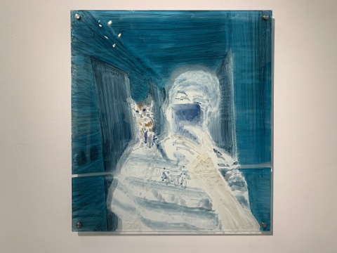 《小王9》 89×81cm 玻璃画 2020 《小王9》 89×81cm 玻璃画 2020