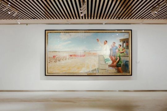 “历史时刻——百年红色主题艺术特展”现场
“历史时刻——百年红色主题艺术特展”现场