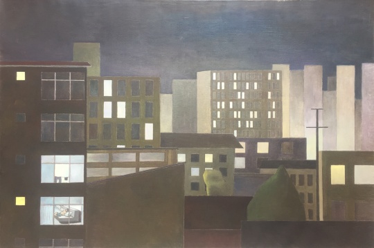 王锐 《夜》 135x90cm 布面油画 2020
王锐 《夜》 135x90cm 布面油画 2020