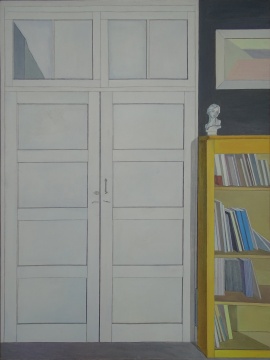 王锐 《一个画材老板的办公室》 120x90cm 布面油画 2018
王锐 《一个画材老板的办公室》 120x90cm 布面油画 2018
