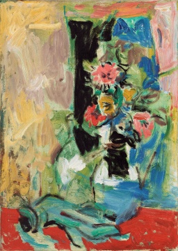 《无题99》45.5×32.5cm 油画布数码版画 2021
《无题99》45.5×32.5cm 油画布数码版画 2021