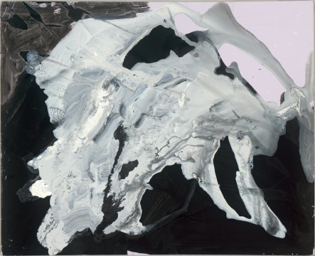 《知白守黑系列-3》 121.1×100.2cm 木板、彩墨、综合材料 2019
《知白守黑系列-3》 121.1×100.2cm 木板、彩墨、综合材料 2019