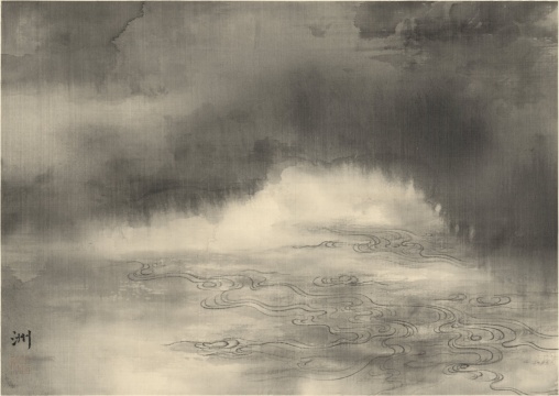 《黄钟大吕-洗尽尘滓》28.5×41.5cm 绢本水墨 2020
《黄钟大吕-洗尽尘滓》28.5×41.5cm 绢本水墨 2020