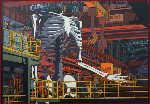龚啸宇《LBP.2》150x200cm 布面丙烯 2020
龚啸宇《LBP.2》150x200cm 布面丙烯 2020