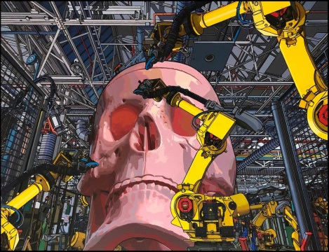 龚啸宇《LBP.9》76x101cm 布面丙烯 2020
龚啸宇《LBP.9》76x101cm 布面丙烯 2020