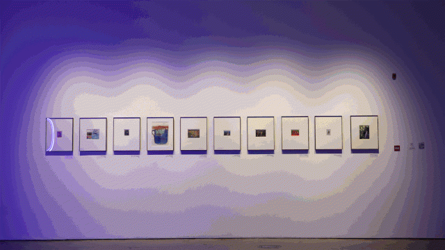 2020年，由海杰策划的“分层与合成”展览现场
