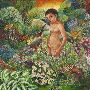 刘冰 繁花 2018 布面油画 160×160cm
刘冰 繁花 2018 布面油画 160×160cm