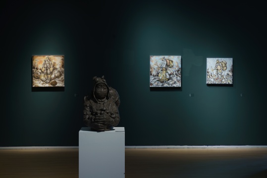 李继开“镀银的夜行者”展览现场
李继开“镀银的夜行者”展览现场