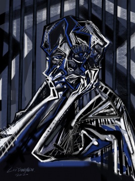 《17-3-20》 iPad绘画 133×100cm 2020
《17-3-20》 iPad绘画 133×100cm 2020