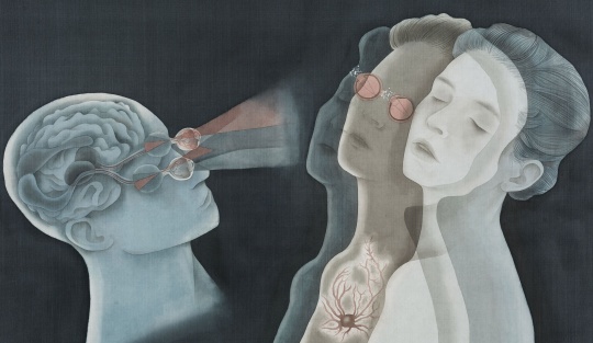 武一杉 《雾霭》50 × 80cm 绢本设色 2019
武一杉 《雾霭》50 × 80cm 绢本设色 2019