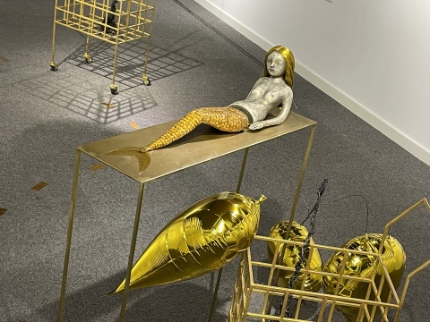 黄蓝 《人鱼计划:7 》25 × 85 × 125 cm 综合材料 2016
黄蓝 《人鱼计划:7 》25 × 85 × 125 cm 综合材料 2016