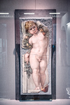 拉斐尔 《持花饰的孩童》 110×41.5cm/141×62.2cm 湿壁画
拉斐尔 《持花饰的孩童》 110×41.5cm/141×62.2cm 湿壁画