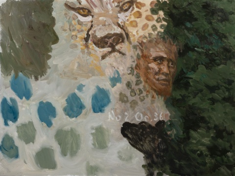 倪军《黑暗的康拉德》90 x 120 cm 布面油画 2021
倪军《黑暗的康拉德》90 x 120 cm 布面油画 2021