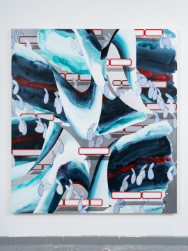 张月薇 《定格涌波》 220 × 180 cm 布面丙烯、油画 2021
张月薇 《定格涌波》 220 × 180 cm 布面丙烯、油画 2021
