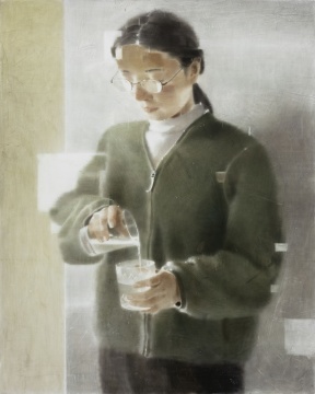 夏禹 《凉白开二》 100×80cm 木板坦培拉 2021
夏禹 《凉白开二》 100×80cm 木板坦培拉 2021