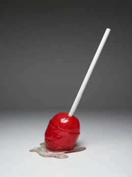 Desire Obtain Cherish, Swiss Cherry Meltdown, 40x60x76cm, UV cast resin, 2017 
