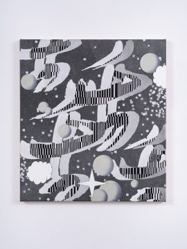 张月薇 《哑元(壬)》51 × 46 cm 布面丙烯、油画及喷漆 2021
张月薇 《哑元(壬)》51 × 46 cm 布面丙烯、油画及喷漆 2021