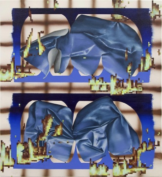 张月薇《地焱》61 × 56 cm 布面丙烯、油画 2020
张月薇《地焱》61 × 56 cm 布面丙烯、油画 2020