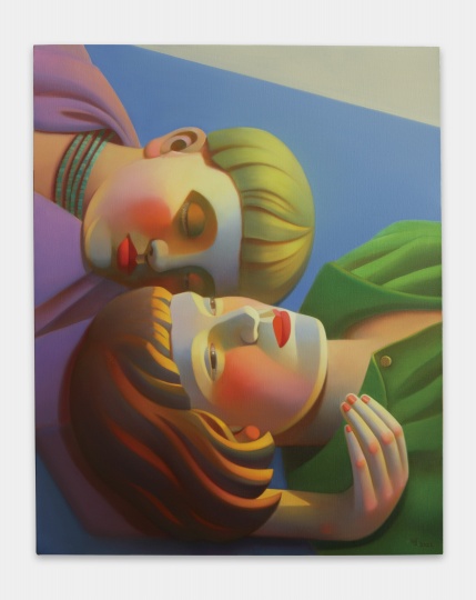 
《包豪斯女孩 No.11》 100×80cm 布面油画 2021   

图片提供：艺术家与贝浩登

