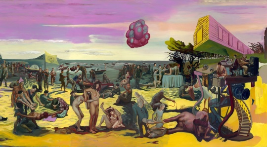 《 永生之岛 》局部 布面油画 1200x300cm 2019
《 永生之岛 》局部 布面油画 1200x300cm 2019