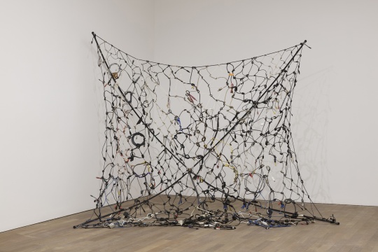 蒋竹韵 《网》 300×300cm 线缆 2021 蒋竹韵 《网》 300×300cm 线缆 2021