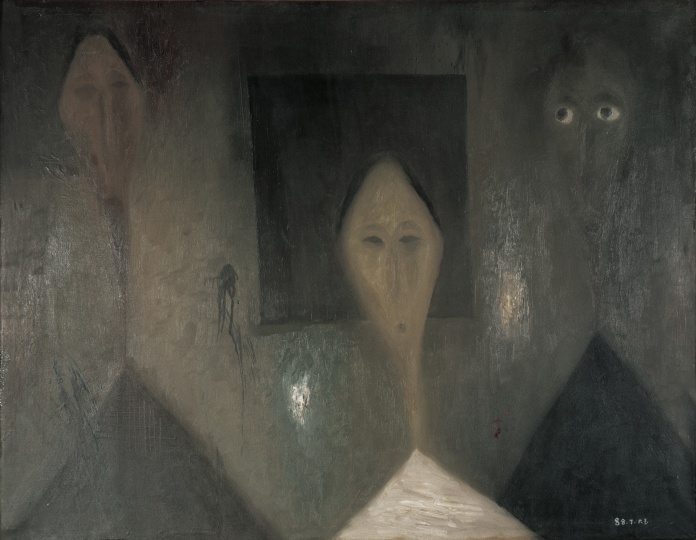 《家长》 87×110cm 布面油画 1988
