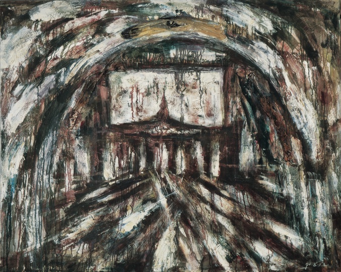 《家长》 87×110cm 布面油画 1988
