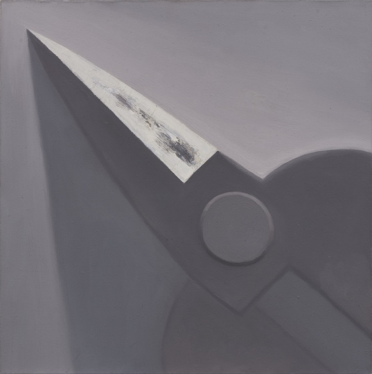 《四分之一把黑灰色剪刀》 50×50cm 布面油画 2004

 
