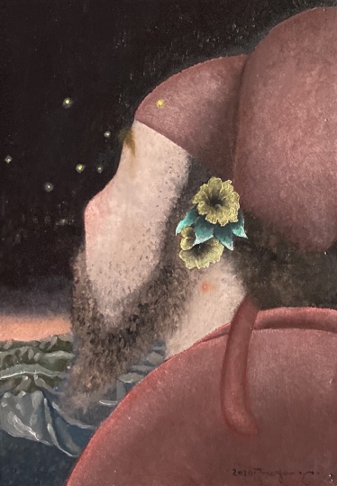 《修远兮-13》&nbsp;27×20cm 木板油彩 2020
