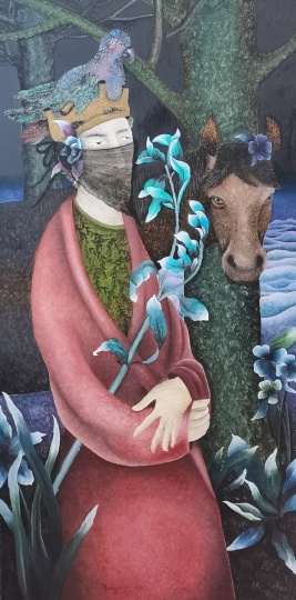 《出逃记-52》&nbsp;120×60cm&nbsp;布面油彩 2020
